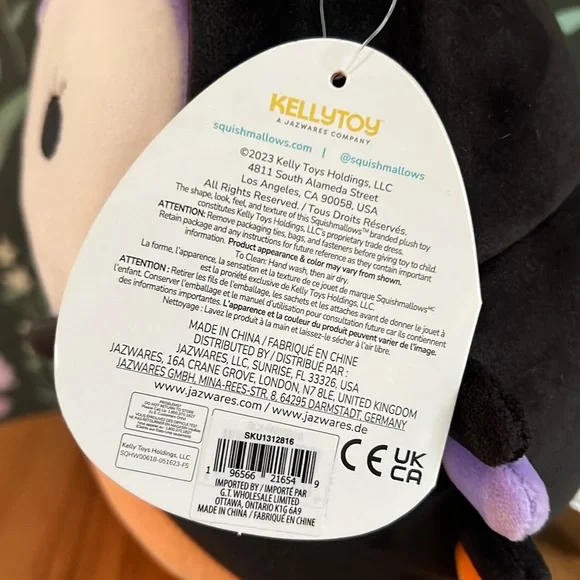 SQUISHMALLOWS Original Holly the Owl in Spider costume!!! Plushie NEW WITH TAGS! - Picture 5 of 12